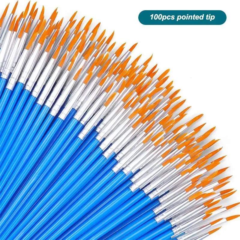 30/60/100/110Pcs Painting Brushes Set Art Round / Flat Brushs Nylon Hair Paint Brushes Pen For Oil Watercolor Art Supplies
30/60/100/110Pcs Painting Brushes Set Art Round / Flat Brushs Nylon Hair Paint Brushes Pen For Oil Watercolor Art Supplies