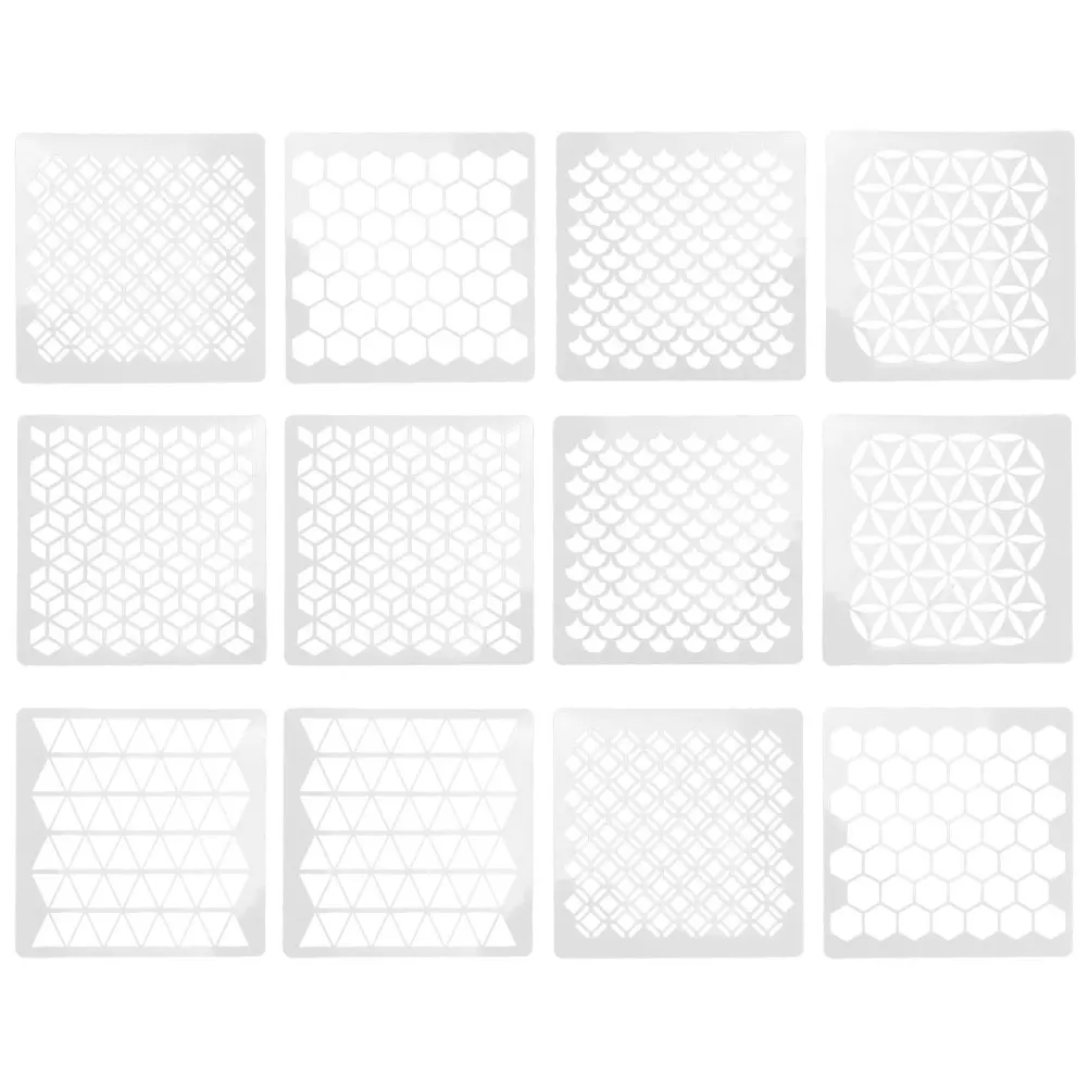 12pcs Painting Templates Decor Drawing Funny Wall Templates Tools Funny Designs Geometric Styles Plastic
12pcs Painting Templates Decor Drawing Funny Wall Templates Tools Funny Designs Geometric Styles Plastic