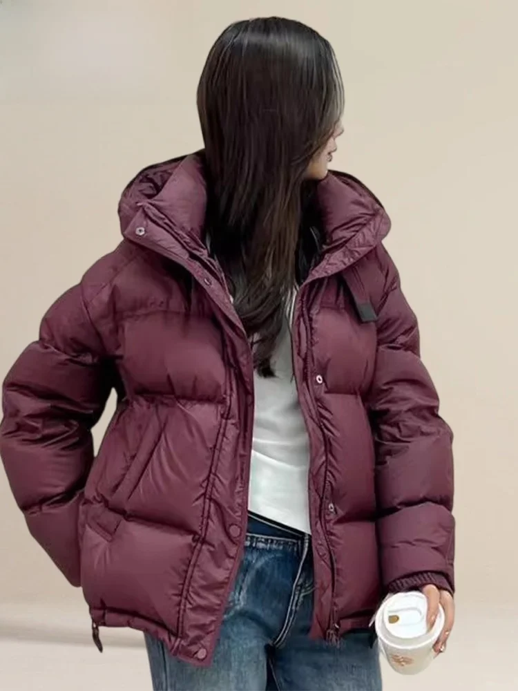 Winter Thiened Women's down Cotton Jaet Coat ort Bread Sle Fem Faion Korean Version Straight Tube pe Coat
Winter Thiened Women's down Cotton Jaet Coat ort Bread Sle Fem Faion Korean Version Straight Tube pe Coat