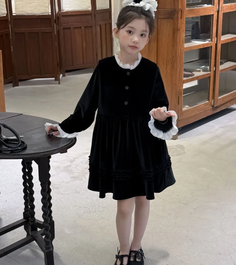 New Baby Fall Long Sleeve Elegant Velour Dress, Princess Kids Fashion Party Dresses 3-10 T
New Baby Fall Long Sleeve Elegant Velour Dress, Princess Kids Fashion Party Dresses 3-10 T