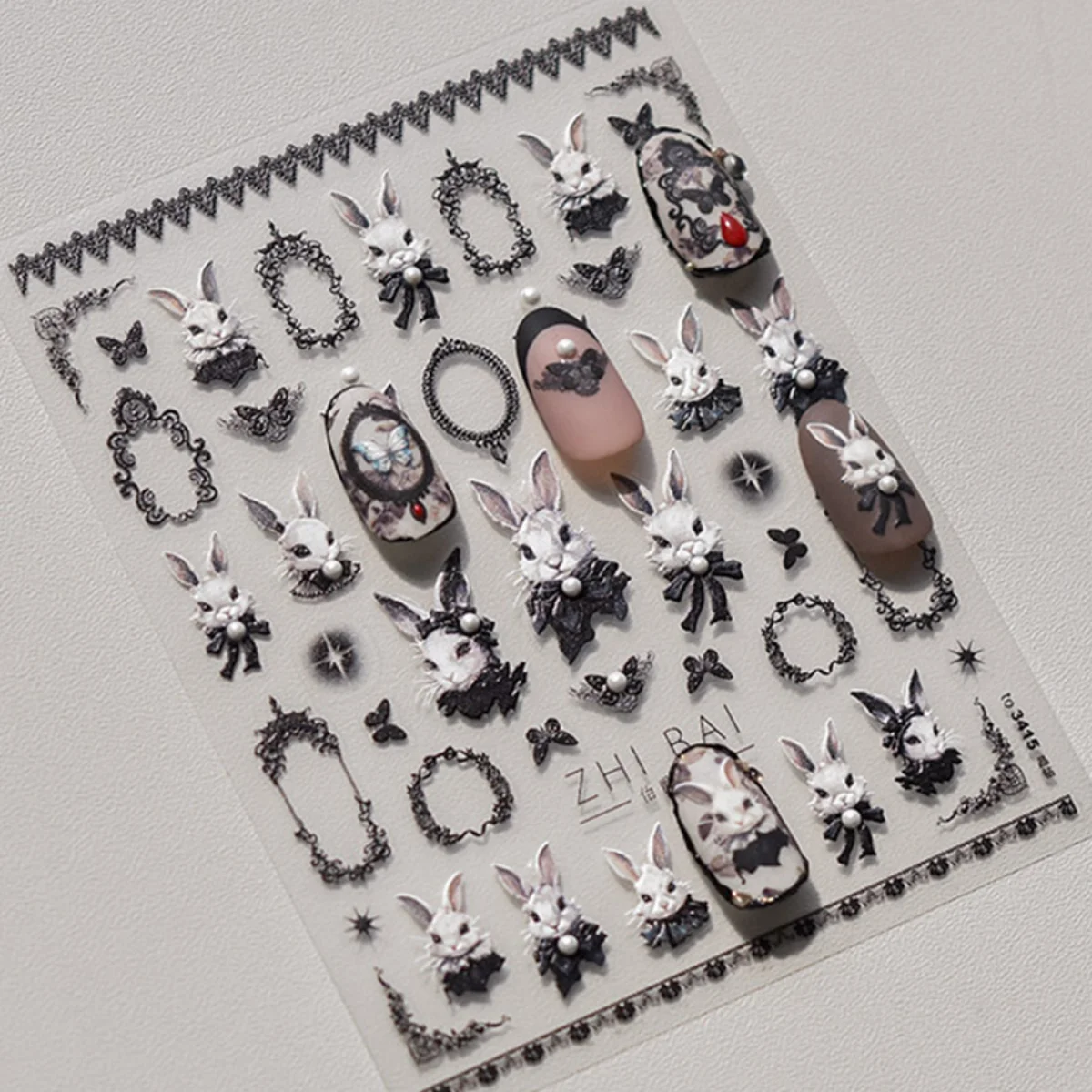 1pcs 5D Embossed Kawaii Dark Gothic Rabbit Nail Art Stickers Winter White Snow Design Christmas Decal DIY Manicure Decoration
1pcs 5D Embossed Kawaii Dark Gothic Rabbit Nail Art Stickers Winter White Snow Design Christmas Decal DIY Manicure Decoration