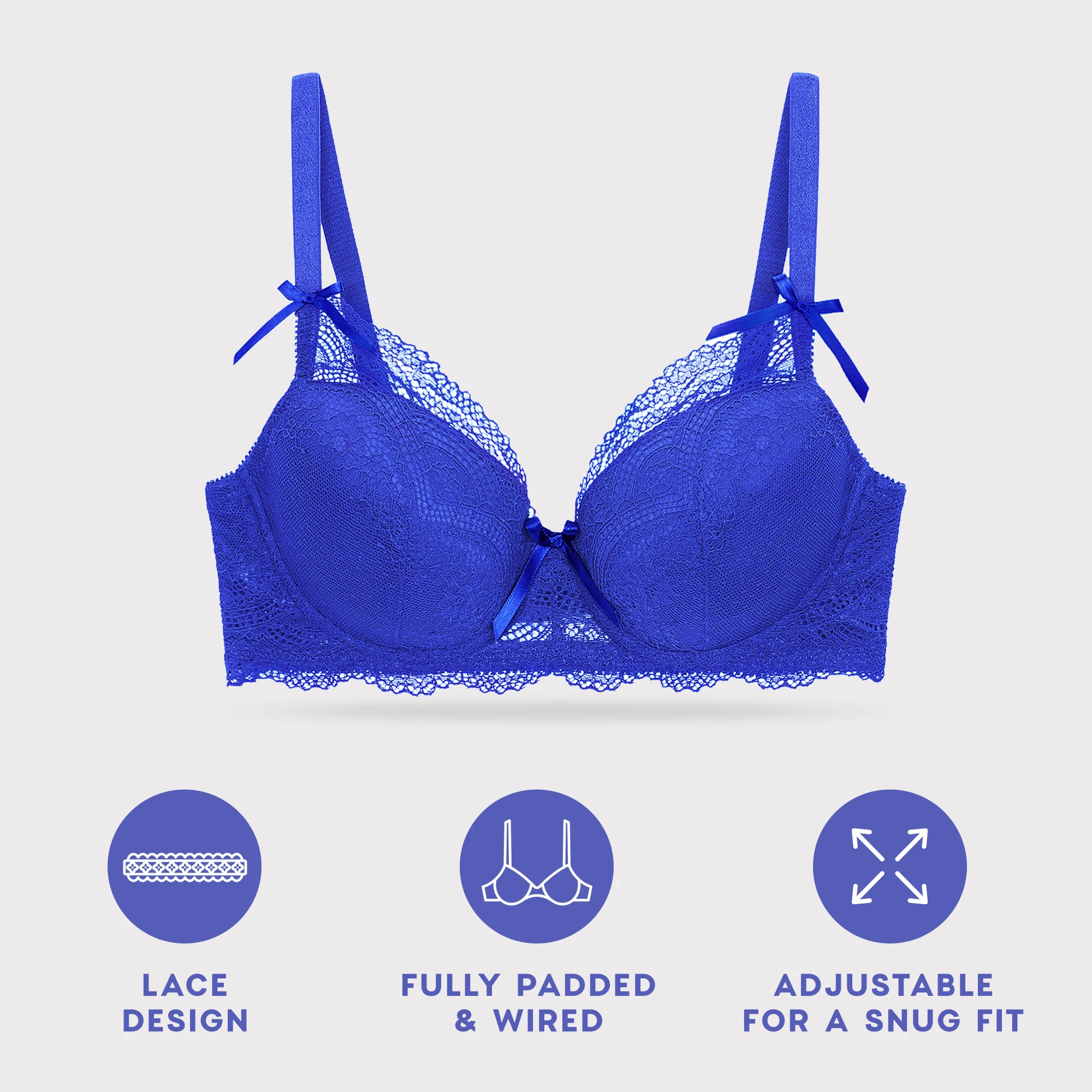 Vanever 1Pcs Women Allover-lace Push-up Perfect Shape Bra, Sexy Ladies’ Underwired Padded Bra, Underwear & Lingeries for Women
Vanever 1Pcs Women Allover-lace Push-up Perfect Shape Bra, Sexy Ladies’ Underwired Padded Bra, Underwear & Lingeries for Women