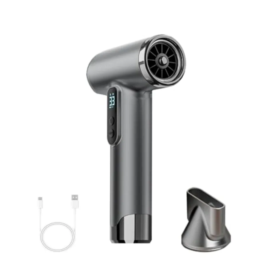 Cordless Rechargeable Hair Dryer for Travel, Camping, RV 15000mAh Battery, USB Portable, 3 Adjustable Hot/Cold Air Settings, Bl
Cordless Rechargeable Hair Dryer for Travel, Camping, RV 15000mAh Battery, USB Portable, 3 Adjustable Hot/Cold Air Settings, Bl