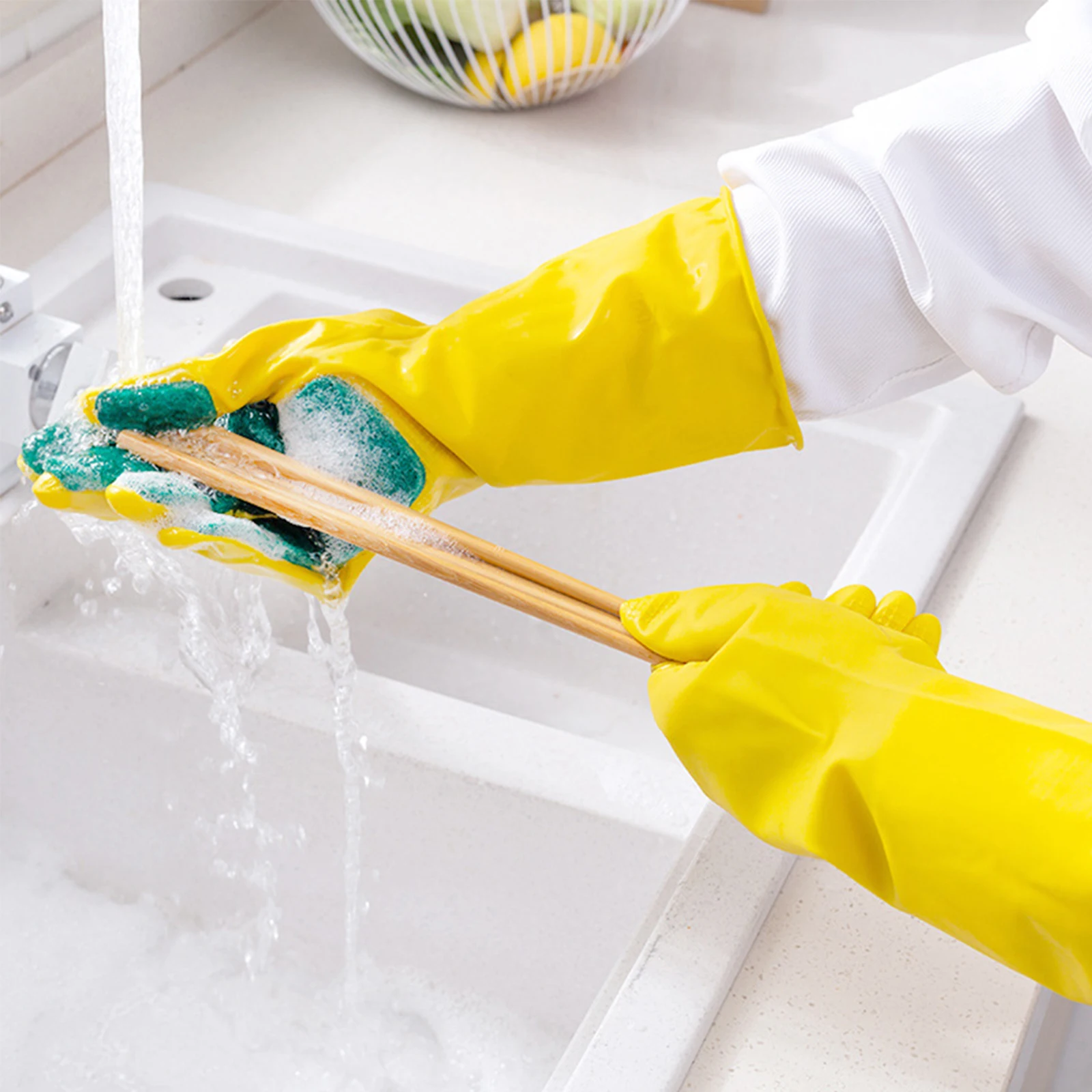 Cleaning Gloves Scouring Pad for Kitchen Dish Washing Latex Rubber Reusable Home Bathroom Pet Gardening Stubborn Stain
Cleaning Gloves Scouring Pad for Kitchen Dish Washing Latex Rubber Reusable Home Bathroom Pet Gardening Stubborn Stain