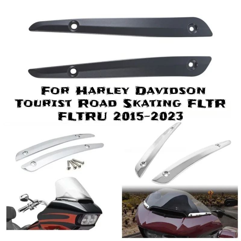 Motorcycle windshield with metal pressure strip side decoration For Harley Davidson Tourist Road Skating FLTR FLTRU 2015-2023
Motorcycle windshield with metal pressure strip side decoration For Harley Davidson Tourist Road Skating FLTR FLTRU 2015-2023