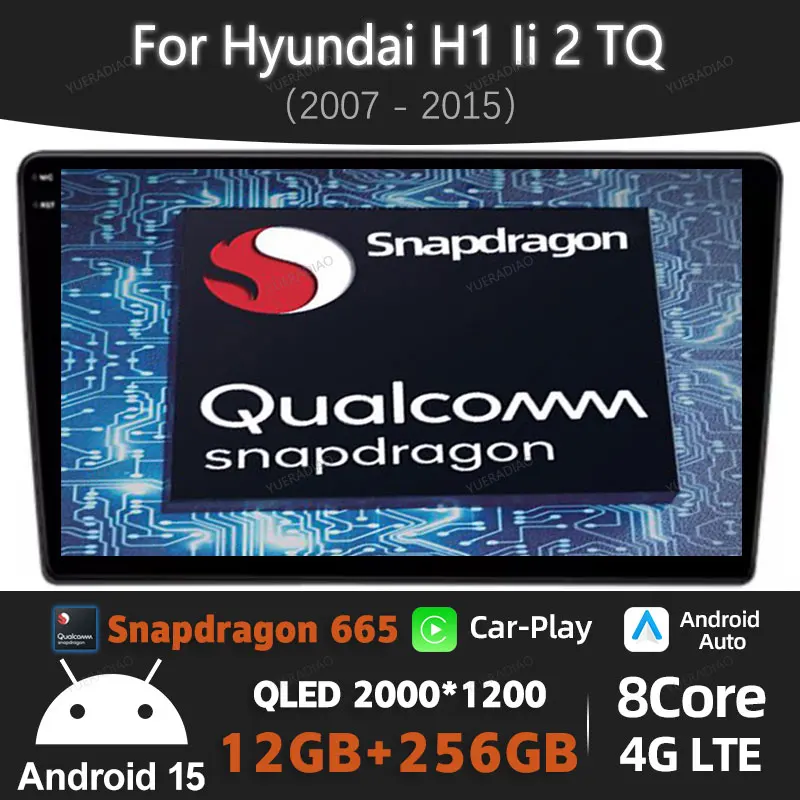 Android 15 Car Radio For Hyundai H1 II 2 TQ 2007 - 2015 Carplay Auto Multimedia Stereo Video Player Navigation GPS 4G WIFI QLED
Android 15 Car Radio For Hyundai H1 II 2 TQ 2007 - 2015 Carplay Auto Multimedia Stereo Video Player Navigation GPS 4G WIFI QLED