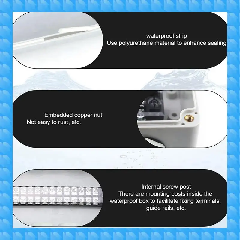 ETRT 2X IP66 Waterproof Junction Box 2 In 4 Out Waterproof Electrical Box For Diameter 4-8 Mm Wire
ETRT 2X IP66 Waterproof Junction Box 2 In 4 Out Waterproof Electrical Box For Diameter 4-8 Mm Wire