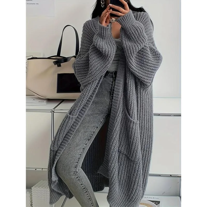 K 32830 Lazy Style Knitted Cardigan Women's Spring Fashion Loose Fit Open Front Sweater Comfortable Breathable Lightweight
K 32830 Lazy Style Knitted Cardigan Women's Spring Fashion Loose Fit Open Front Sweater Comfortable Breathable Lightweight