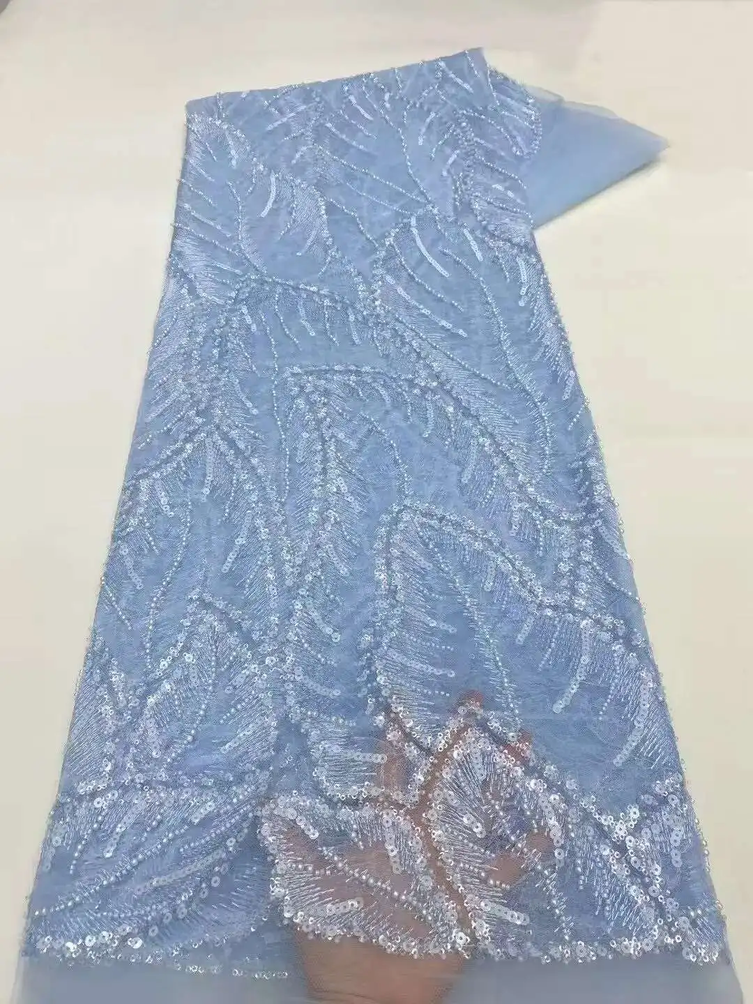 Fashion Tulle Sequins Nigerian Lace Fabric 2025 High Quality Lace African Beaded Lace Fabric French Lace For Women Wedding
Fashion Tulle Sequins Nigerian Lace Fabric 2025 High Quality Lace African Beaded Lace Fabric French Lace For Women Wedding