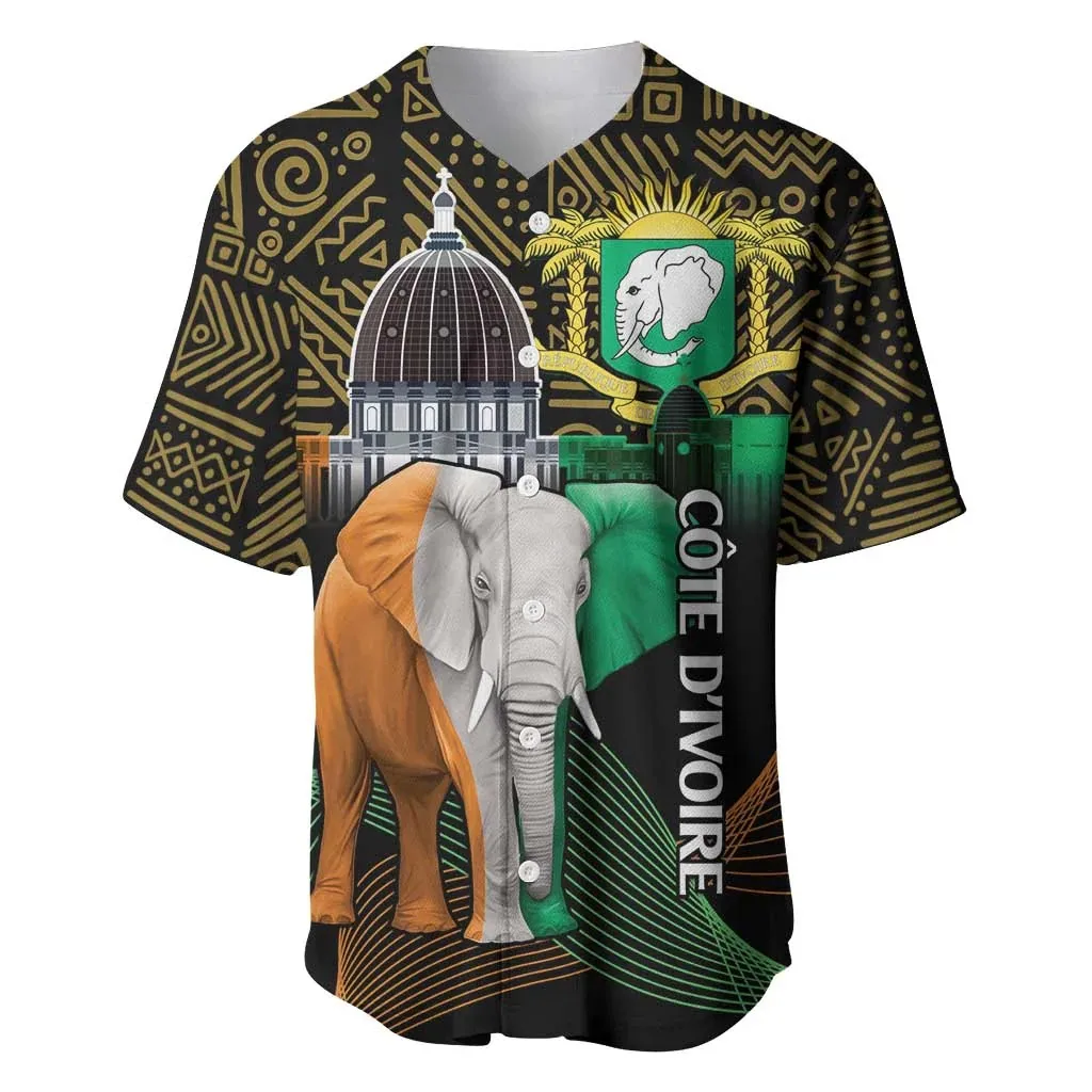 Ivory Coast Sports Baseball Jacket Pattern Print Crew Neck Short Sleeve Cardigan Men's Casual Street Style Resort Style
Ivory Coast Sports Baseball Jacket Pattern Print Crew Neck Short Sleeve Cardigan Men's Casual Street Style Resort Style