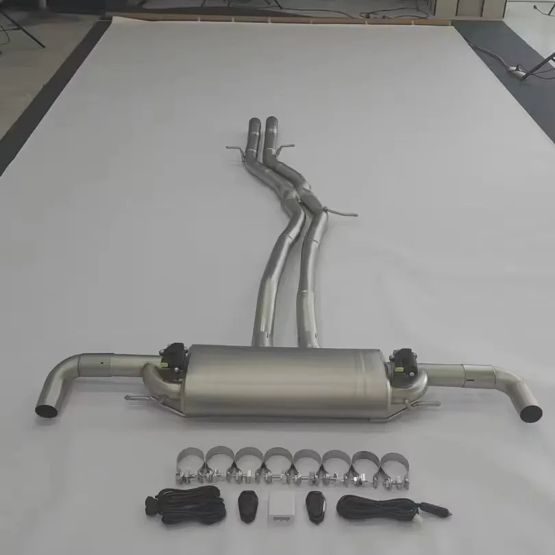 Rear-Mounted Exhaust System with Valvetronic Electronic Valve for Porsche Cayenne S 4.8L V8 957/958 2007+, 304 Stainless Steel
Rear-Mounted Exhaust System with Valvetronic Electronic Valve for Porsche Cayenne S 4.8L V8 957/958 2007+, 304 Stainless Steel
