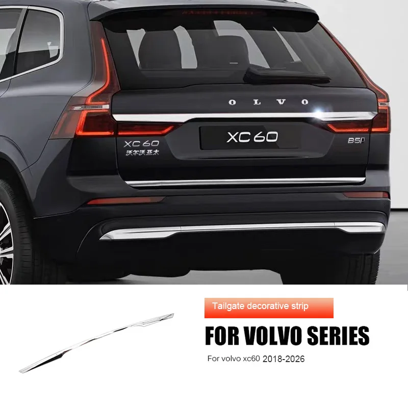 Хромированное украшение для volvo 2018-2026 xc60, декоративная яркая полоса заднего бампера, аксессуары для декоративной полосы багажника из нержавеющей стали 
Хромированное украшение для volvo 2018-2026 xc60, декоративная яркая полоса заднего бампера, аксессуары для декоративной полосы багажника из нержавеющей стали