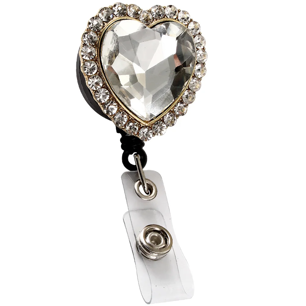 Heart Shaped Retractable Badge Reel Sturdy Alloy Clip Portable Id Badge Holder for Nurses Security Staff Employees Outdoor Use
Heart Shaped Retractable Badge Reel Sturdy Alloy Clip Portable Id Badge Holder for Nurses Security Staff Employees Outdoor Use