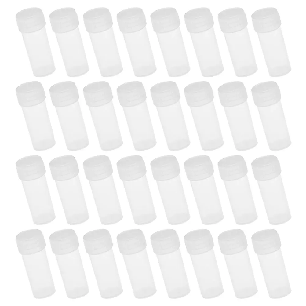50pcs 5ml Plastic Sample Bottles Caps for Liquid Powder Storage Travel Camping Lab Containers Vials Test Tubes Small Sealing 
50pcs 5ml Plastic Sample Bottles Caps for Liquid Powder Storage Travel Camping Lab Containers Vials Test Tubes Small Sealing