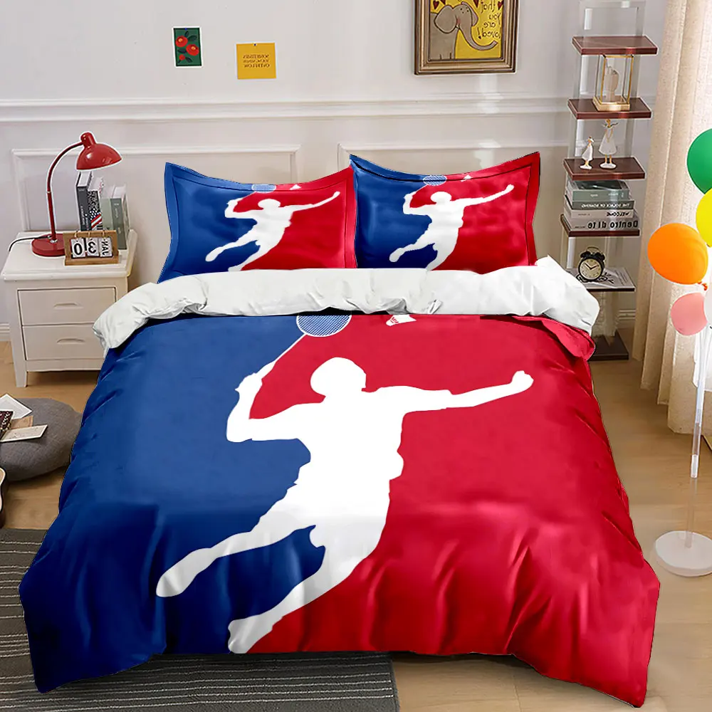 Badminton Player Silhouette Design Print Soft Comfortable Duvet Cover Bedding Set Included 1*Duvet Cover 2*Pillowcases
Badminton Player Silhouette Design Print Soft Comfortable Duvet Cover Bedding Set Included 1*Duvet Cover 2*Pillowcases