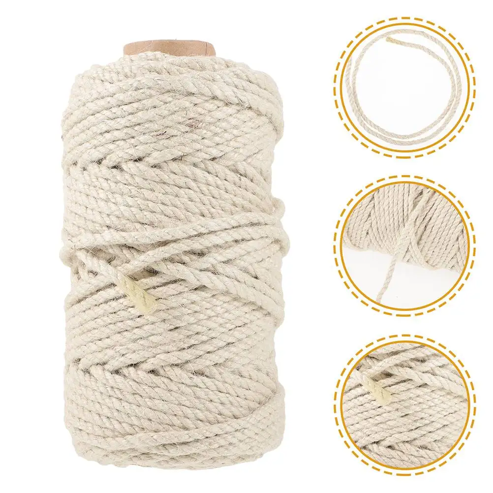 50M White Sisal Rope Cat Tree Scratcher Cord Wear Resistant Replacement Post Multi Function Pet Accessory Household
50M White Sisal Rope Cat Tree Scratcher Cord Wear Resistant Replacement Post Multi Function Pet Accessory Household