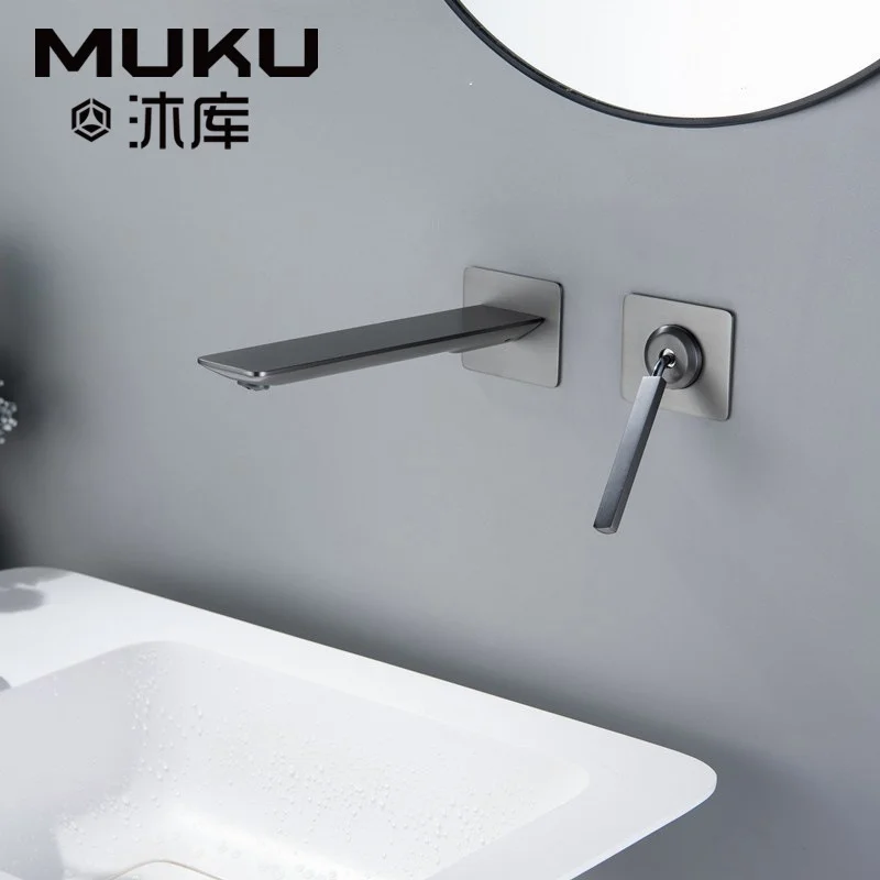 Bathroom Faucets Gun Gray Wall Mount Basin Faucet Brushed Gold Bath Brass Single Handle Cold&Hot Water Mixer Washbasin Tap
Bathroom Faucets Gun Gray Wall Mount Basin Faucet Brushed Gold Bath Brass Single Handle Cold&Hot Water Mixer Washbasin Tap