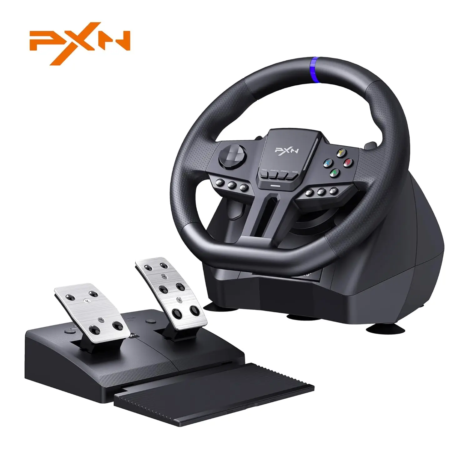 PXN V900 Gen2 Racing Wheel with Hall Pedals, USB 16-Bit Control, 270°/900° Rotation, Vibration, App for PC/Xbox/PS4/PS3/Switch
PXN V900 Gen2 Racing Wheel with Hall Pedals, USB 16-Bit Control, 270°/900° Rotation, Vibration, App for PC/Xbox/PS4/PS3/Switch