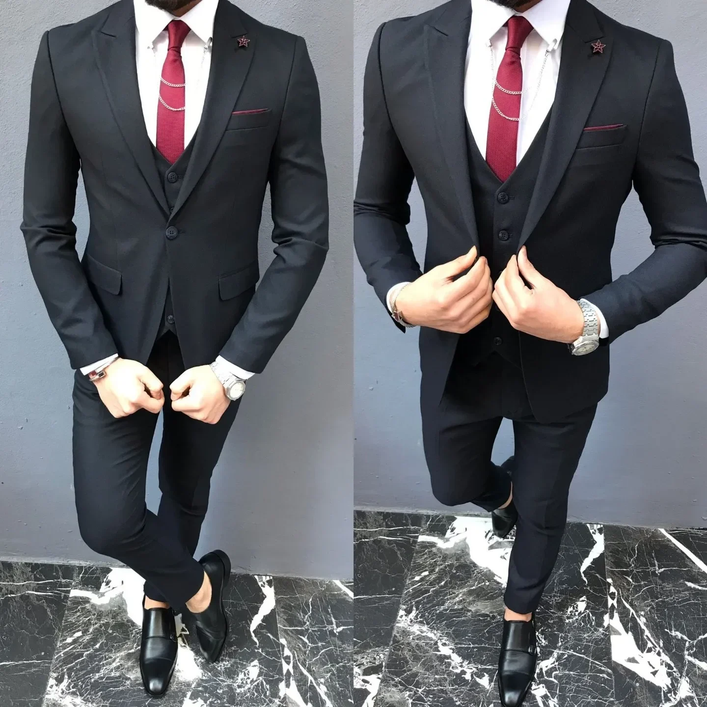 Suit Coat Pants Vest 3 Pcs Set / 2024 Fashion Men's Casual Boutique Business Wedding Groom Dress Blazers Jacket Trousers
Suit Coat Pants Vest 3 Pcs Set / 2024 Fashion Men's Casual Boutique Business Wedding Groom Dress Blazers Jacket Trousers