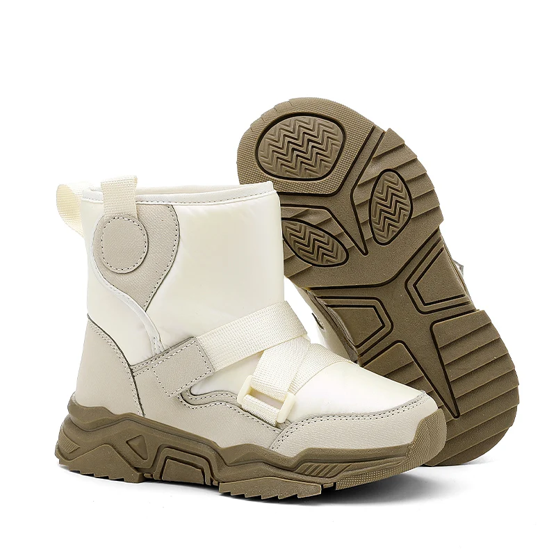 Kids Winter Snow Boots Boys Girls White Waterproof Warm Ankle Boots with Anti Slip Sole and Velcro Strap Design Children Shoes
Kids Winter Snow Boots Boys Girls White Waterproof Warm Ankle Boots with Anti Slip Sole and Velcro Strap Design Children Shoes