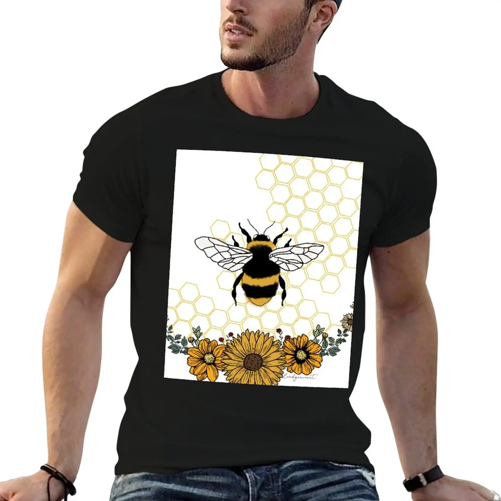 Sunflower Bee- Honey Comb Yellow T-Shirt man t shirts for men t shirts for man slim fit T-Shirt
Sunflower Bee- Honey Comb Yellow T-Shirt man t shirts for men t shirts for man slim fit T-Shirt