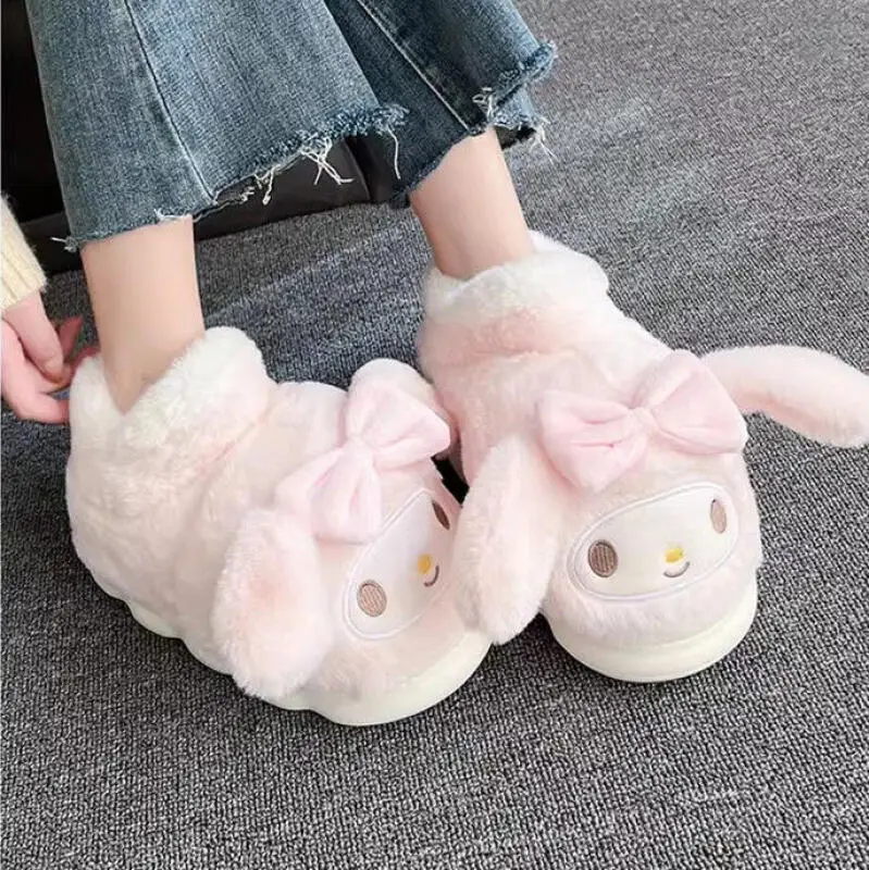 New My Melody Cinnamoroll Cute Cotton Slippers Ladies Kawaii Thick Bottom Women Anti-Slip Plush Cartoon Girls Home Slippers
New My Melody Cinnamoroll Cute Cotton Slippers Ladies Kawaii Thick Bottom Women Anti-Slip Plush Cartoon Girls Home Slippers