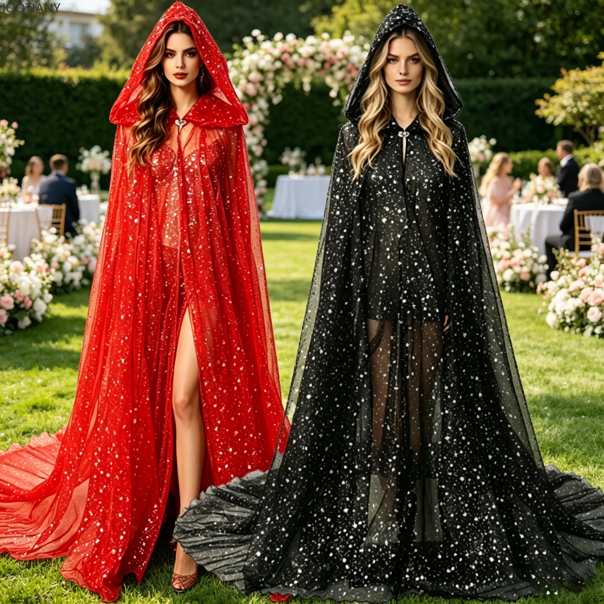 Halloween Solid Shiny Starry Sky Cape With Long Tail Women Hooded Cloak Wedding Lawn Party Stage Performance Costume Tulle Capes
Halloween Solid Shiny Starry Sky Cape With Long Tail Women Hooded Cloak Wedding Lawn Party Stage Performance Costume Tulle Capes