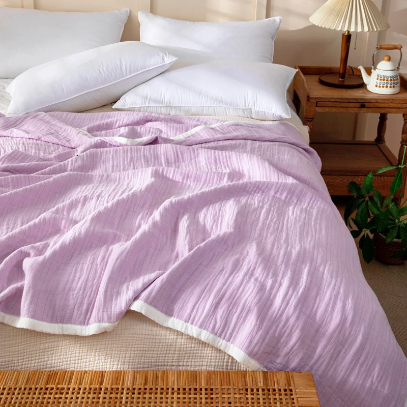 2026 Summer Cotton Muslin Blanket 6-Layer Gauze Blanket Bedspread Bed Throw For All Season 150 x 200 cm
2026 Summer Cotton Muslin Blanket 6-Layer Gauze Blanket Bedspread Bed Throw For All Season 150 x 200 cm