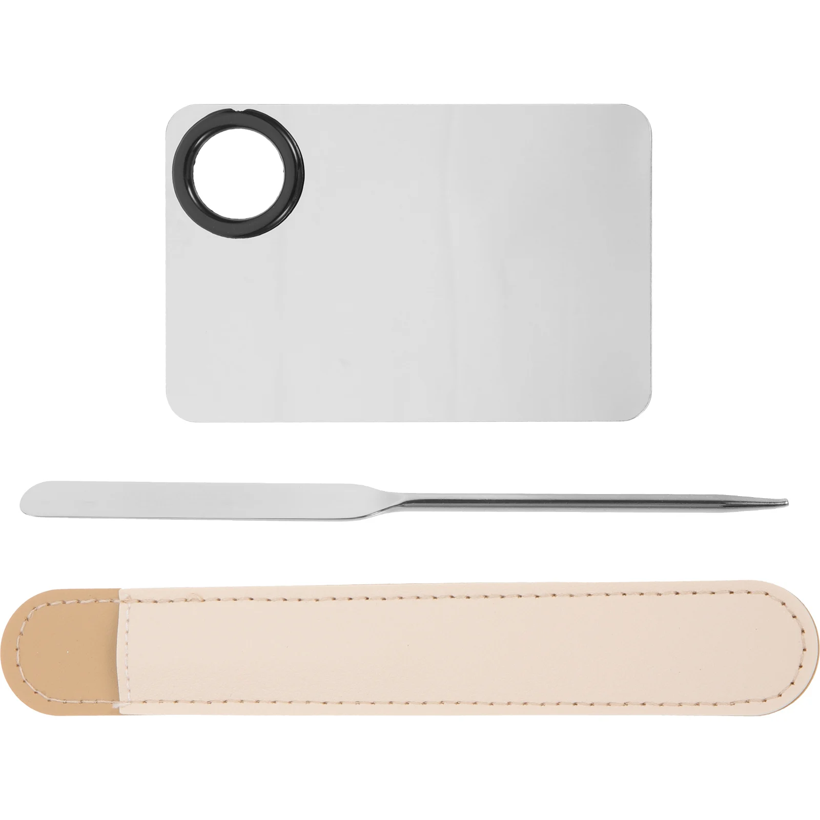 Compact 304 Stainless Steel Makeup Mixing Plate And Spatula Set For Foundation Nail Art Cosmetics Supplies
Compact 304 Stainless Steel Makeup Mixing Plate And Spatula Set For Foundation Nail Art Cosmetics Supplies