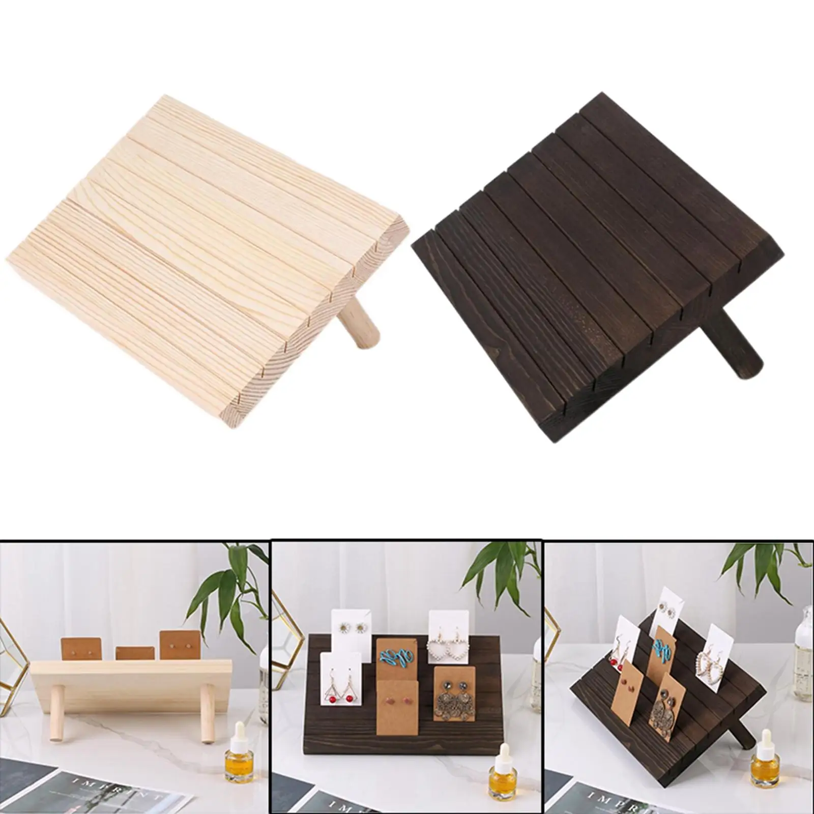 Wooden Earring Display Stand for Shows Card Holder Portable Card Display Stand for Business Card Jewelry Display Earring Showing
Wooden Earring Display Stand for Shows Card Holder Portable Card Display Stand for Business Card Jewelry Display Earring Showing