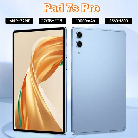 Hot Pad 7s Pro Tablet 10.1 inch Android 15 22GB+2TB 10000mAh Battery Tablets PC Global Version 4G 5G WIFI Dual SIM Tab For Kids