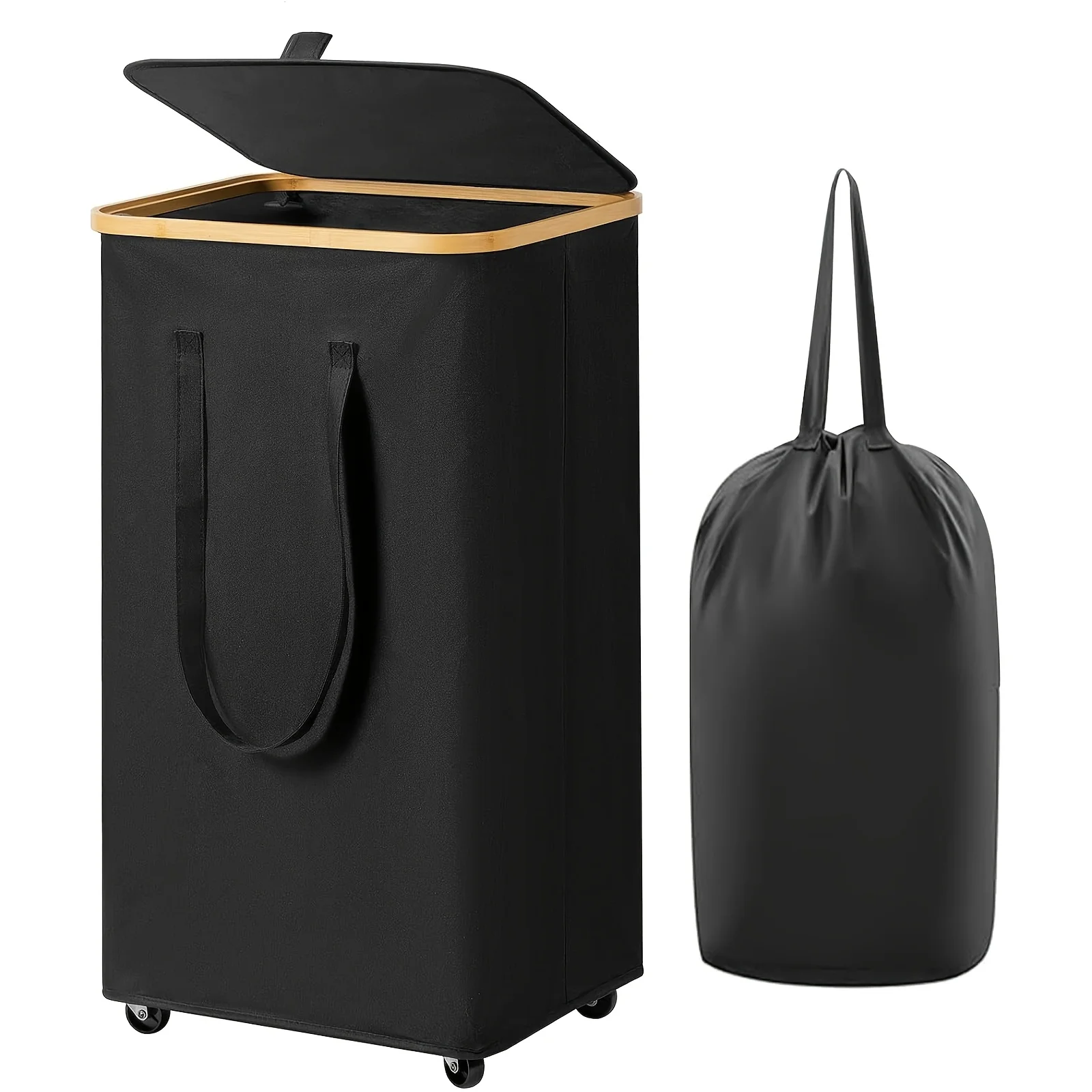 1PC 100L Large Foldable Laundry Hamper with Handles,Lid, Wheels and Detachable Liner Bag, Ideal for Laundry Room, Bedroom
1PC 100L Large Foldable Laundry Hamper with Handles,Lid, Wheels and Detachable Liner Bag, Ideal for Laundry Room, Bedroom
