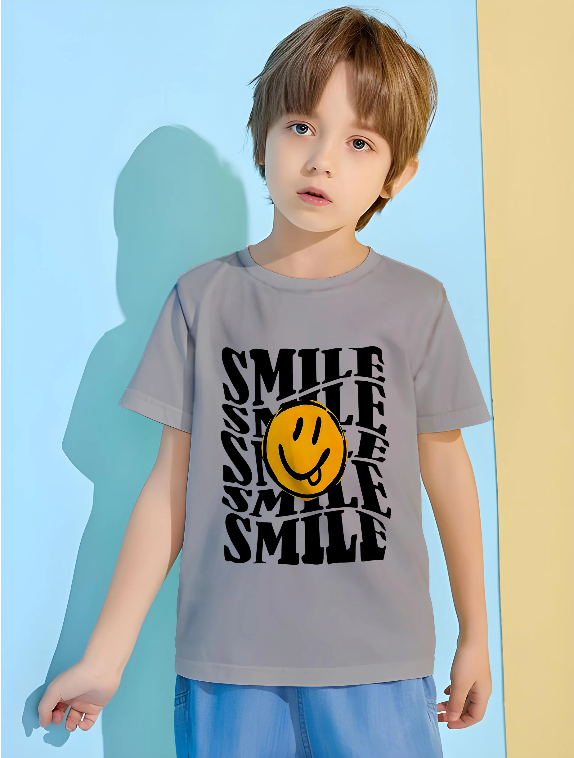 Рубашка для мальчиков Keep Smile, Детская уличная одежда для детей, весенняя одежда 2024, Детская футболка, топ с коротким рукавом, Рубашки, Топы
Рубашка для мальчиков Keep Smile, Детская уличная одежда для детей, весенняя одежда 2024, Детская футболка, топ с коротким рукавом, Рубашки, Топы