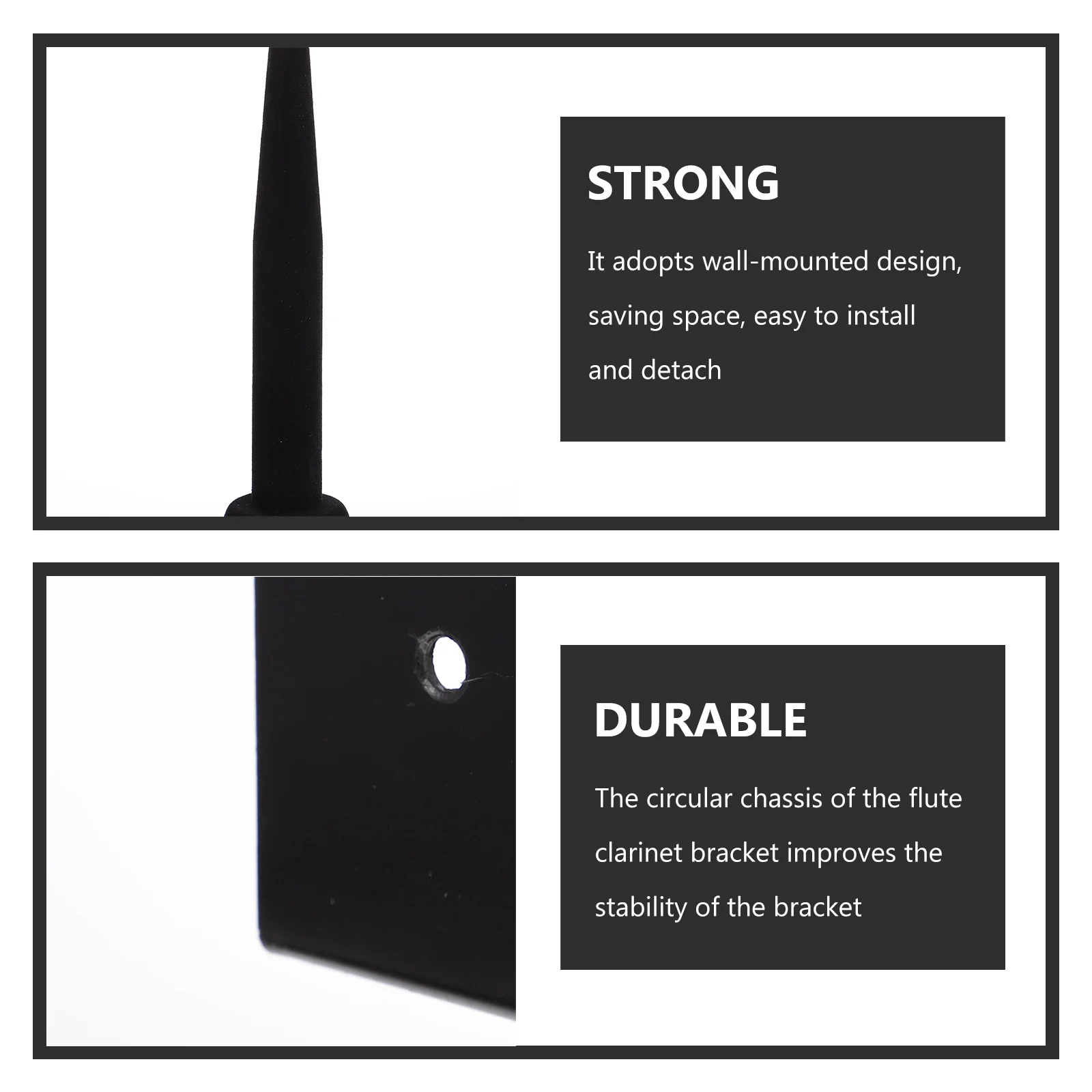 1 set 1 Set Black Pipe Wall-Mounted Flute Clarinet Holder Durable Metal Instrument Rack Dual-Use Space-Saving 3 Screws Included
1 set 1 Set Black Pipe Wall-Mounted Flute Clarinet Holder Durable Metal Instrument Rack Dual-Use Space-Saving 3 Screws Included