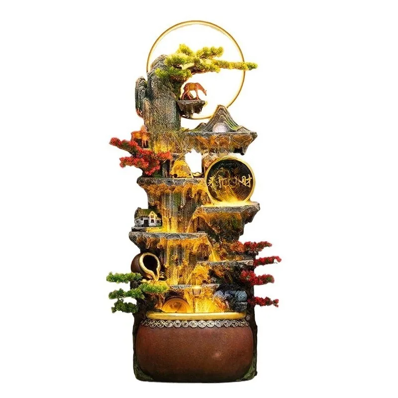 Circulating water generates wealth Landscape feng shui wheel Office floor decoration ornament
Circulating water generates wealth Landscape feng shui wheel Office floor decoration ornament