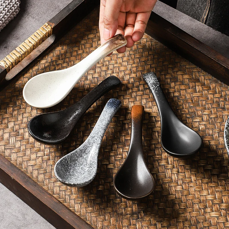 Creative Ceramic Soup Spoon Japanese Tableware Soup Spoon, Eating Spoon, Kitchen Cooking Kitchen Cooking Utensils and Tools
Creative Ceramic Soup Spoon Japanese Tableware Soup Spoon, Eating Spoon, Kitchen Cooking Kitchen Cooking Utensils and Tools