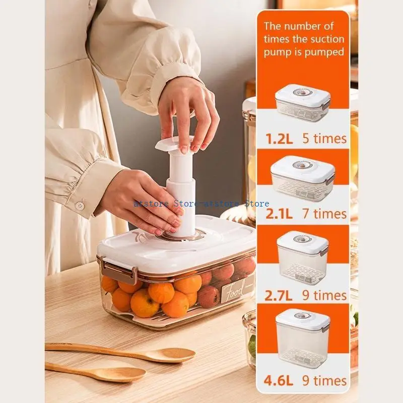 H37D Rectangle Square Vacuum Container Large Capacity Vacuum Sealer for Foods Fruits Kitchen Storage Box with Air
H37D Rectangle Square Vacuum Container Large Capacity Vacuum Sealer for Foods Fruits Kitchen Storage Box with Air