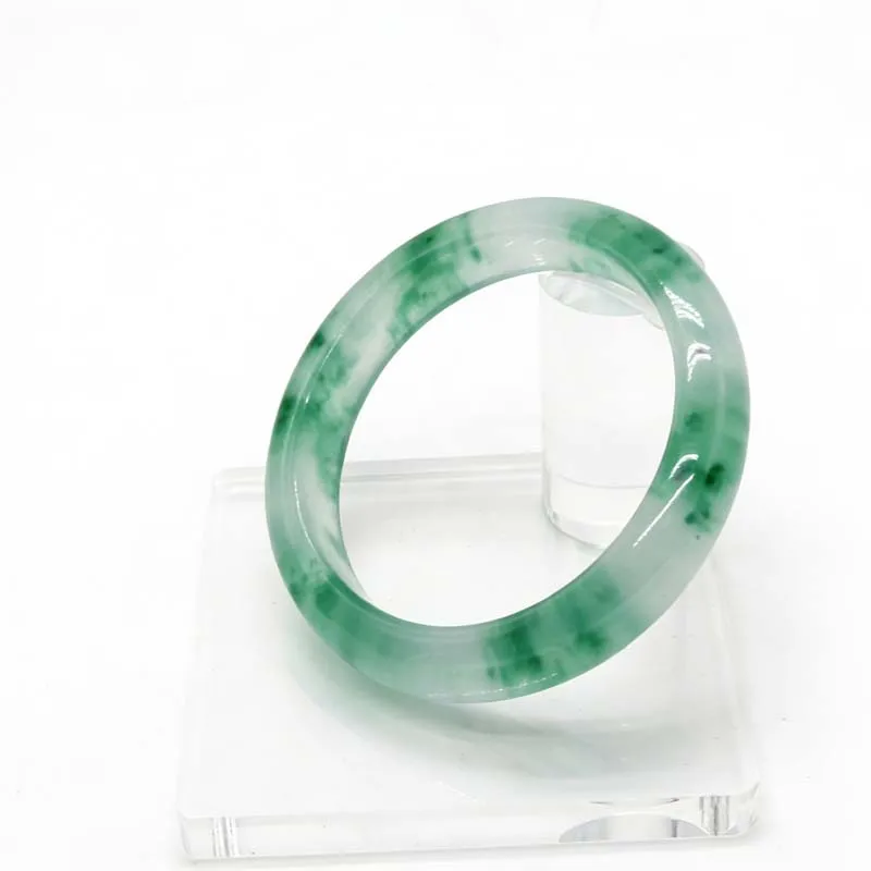 Natural Floating Green Flower Jade Bangle Translucent Green Vein Jadeite Bracelet Women's Lucky Feng Shui Jewelry Gift
Natural Floating Green Flower Jade Bangle Translucent Green Vein Jadeite Bracelet Women's Lucky Feng Shui Jewelry Gift