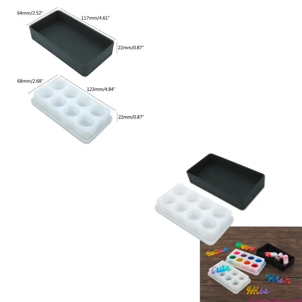 E1PE 1 Set Crystal Epoxy Resin Mould with Black Lid DIY Crystal Epoxy Storage Box
E1PE 1 Set Crystal Epoxy Resin Mould with Black Lid DIY Crystal Epoxy Storage Box