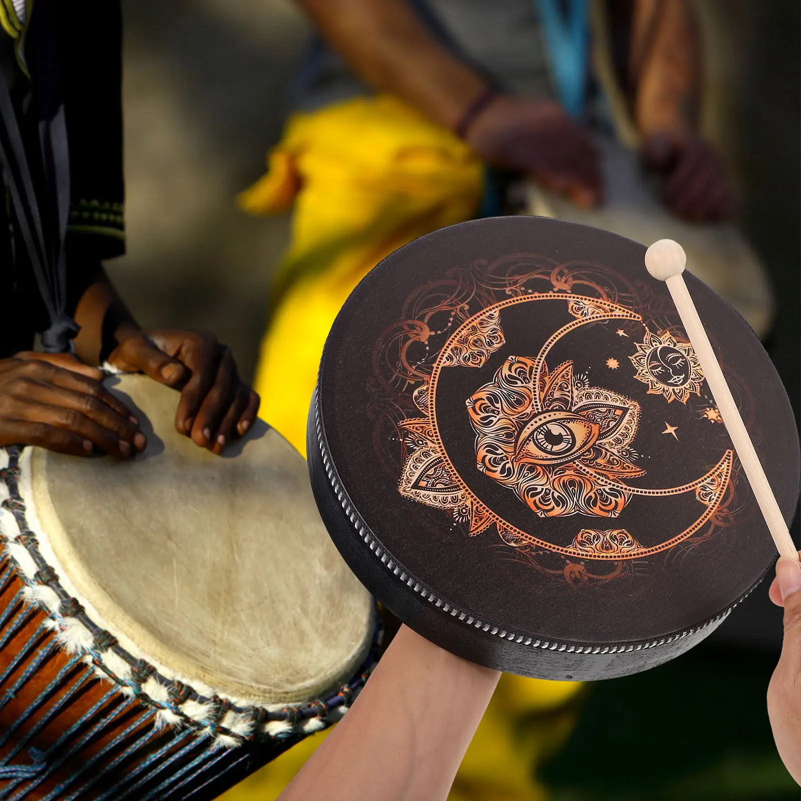 African Drum Hand for Bodhran Percussion Instruments Handheld Small Drums One
African Drum Hand for Bodhran Percussion Instruments Handheld Small Drums One