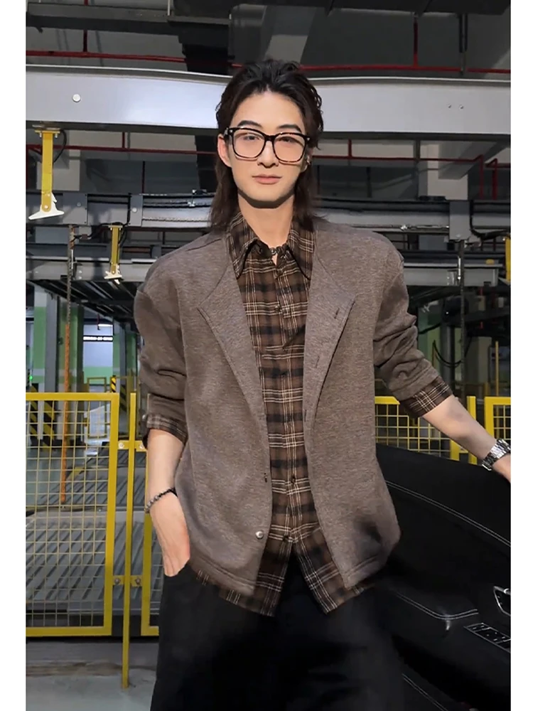 Мужской повседневный вязаный джемпер в стиле пэчворк, свободный крой, классический длинный открытый кардиган для повседневной носки, осень-весна
Мужской повседневный вязаный джемпер в стиле пэчворк, свободный крой, классический длинный открытый кардиган для повседневной носки, осень-весна