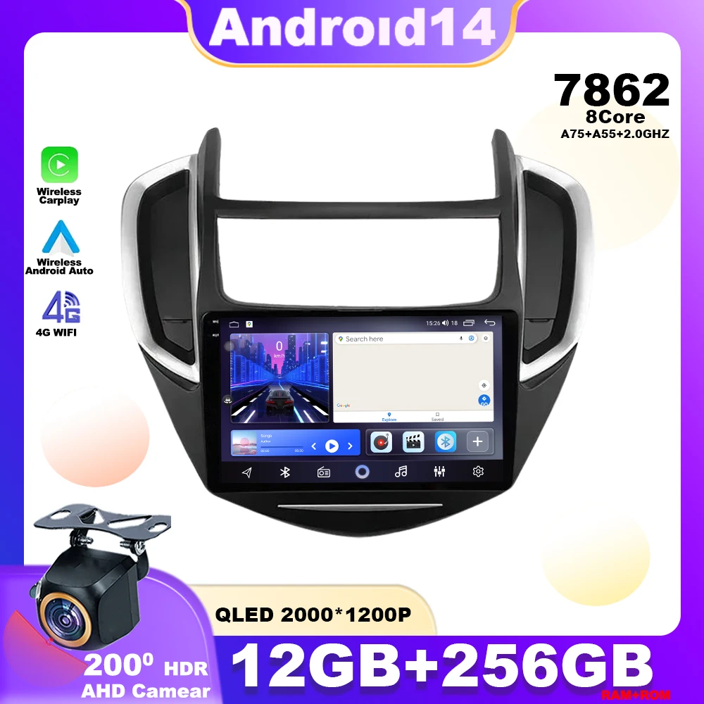 Android 14 For Chevrolet Tracker 3 2013 - 2017 Car Radio Multimedia Player Navigation GPS WIFI Wireless Carplay Head Unit
Android 14 For Chevrolet Tracker 3 2013 - 2017 Car Radio Multimedia Player Navigation GPS WIFI Wireless Carplay Head Unit