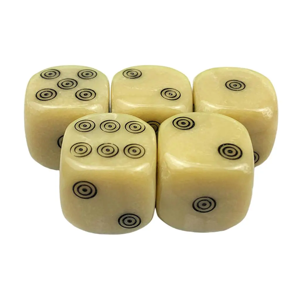 Pack of 5 Opaque Circles 1.6CM 6 Dice Roleplaying Party Prop Educational Toy
Pack of 5 Opaque Circles 1.6CM 6 Dice Roleplaying Party Prop Educational Toy