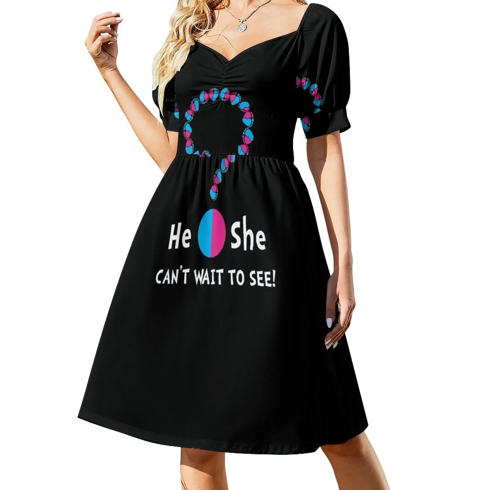 Gender reveal question mark with baby feet and heart Short-Sleeved Dress dresses for special events Women's summer suit Dress
Gender reveal question mark with baby feet and heart Short-Sleeved Dress dresses for special events Women's summer suit Dress