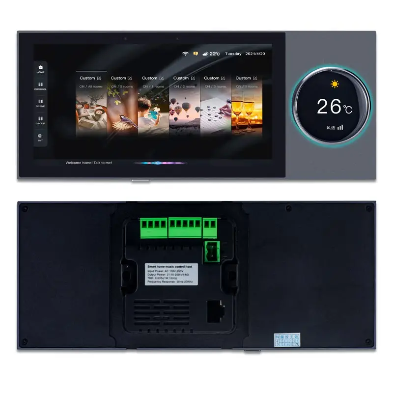 OEM 6 Inch Tuya Smart Home Multi-functional Central Control Panel Zigbee Gateway Switch Controller Wifi Audio In Wall Amplifier
OEM 6 Inch Tuya Smart Home Multi-functional Central Control Panel Zigbee Gateway Switch Controller Wifi Audio In Wall Amplifier