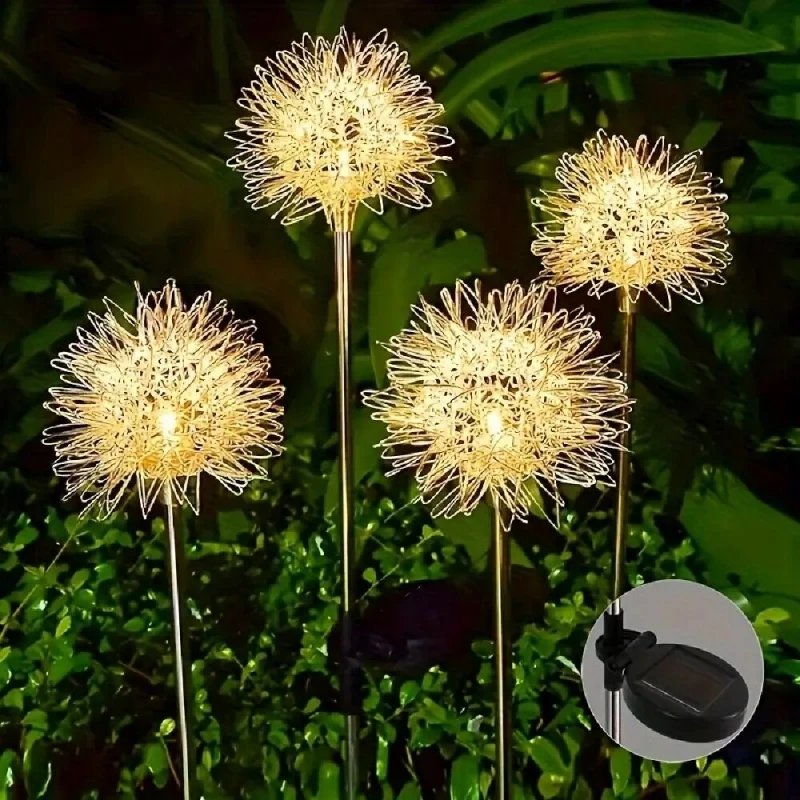 Outdoor Solar Dandelion Lights, Waterproof LED Aluminum Wire Ball Landscape Stake Lights, Solar Powered Decorative Fairy Lights
Outdoor Solar Dandelion Lights, Waterproof LED Aluminum Wire Ball Landscape Stake Lights, Solar Powered Decorative Fairy Lights