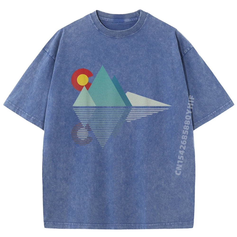 Colorado Flag Mountain Tops Tees Funky Comfortable T-shirts Men Graphic Camiseta Luxury Designer Mans Tee-Shirts Retro Washed
Colorado Flag Mountain Tops Tees Funky Comfortable T-shirts Men Graphic Camiseta Luxury Designer Mans Tee-Shirts Retro Washed