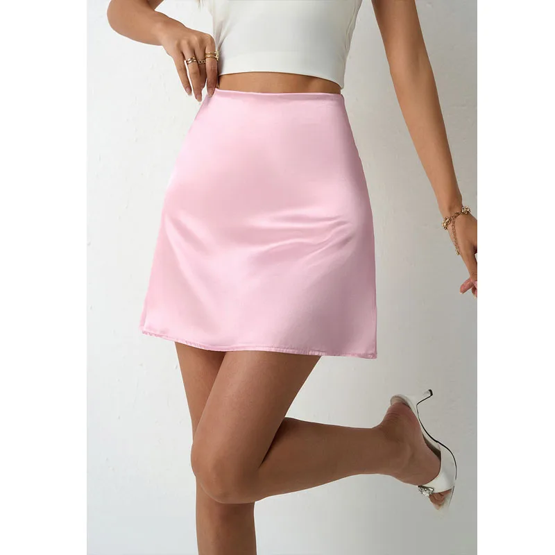 2025 summer new satin skirt women's A-line skirt pleated skirt high waist short skirt club clothing Vestidos
2025 summer new satin skirt women's A-line skirt pleated skirt high waist short skirt club clothing Vestidos