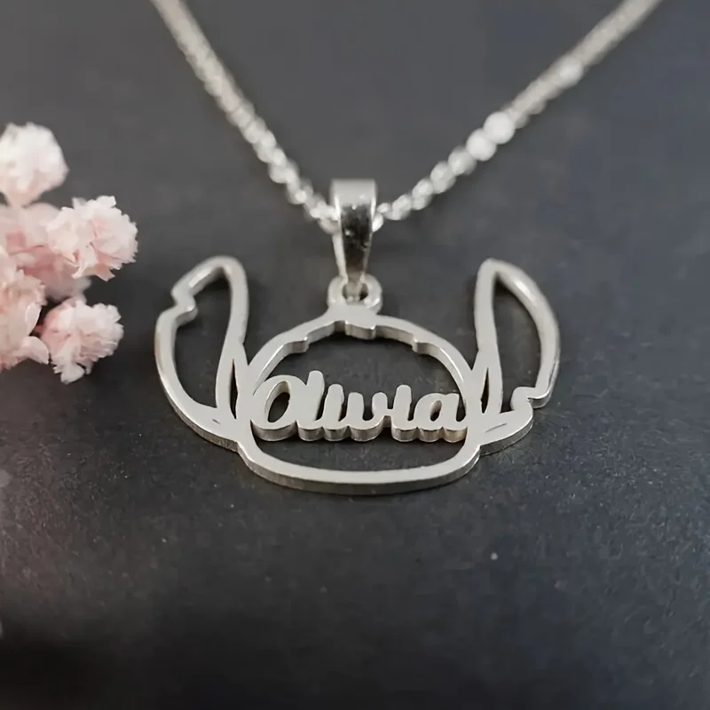 Unique Customizable Cartoon Name Necklace Elegant Cute Simple Stainless Steel Necklace Jewelry Gift for Women Girl Family Friend
Unique Customizable Cartoon Name Necklace Elegant Cute Simple Stainless Steel Necklace Jewelry Gift for Women Girl Family Friend