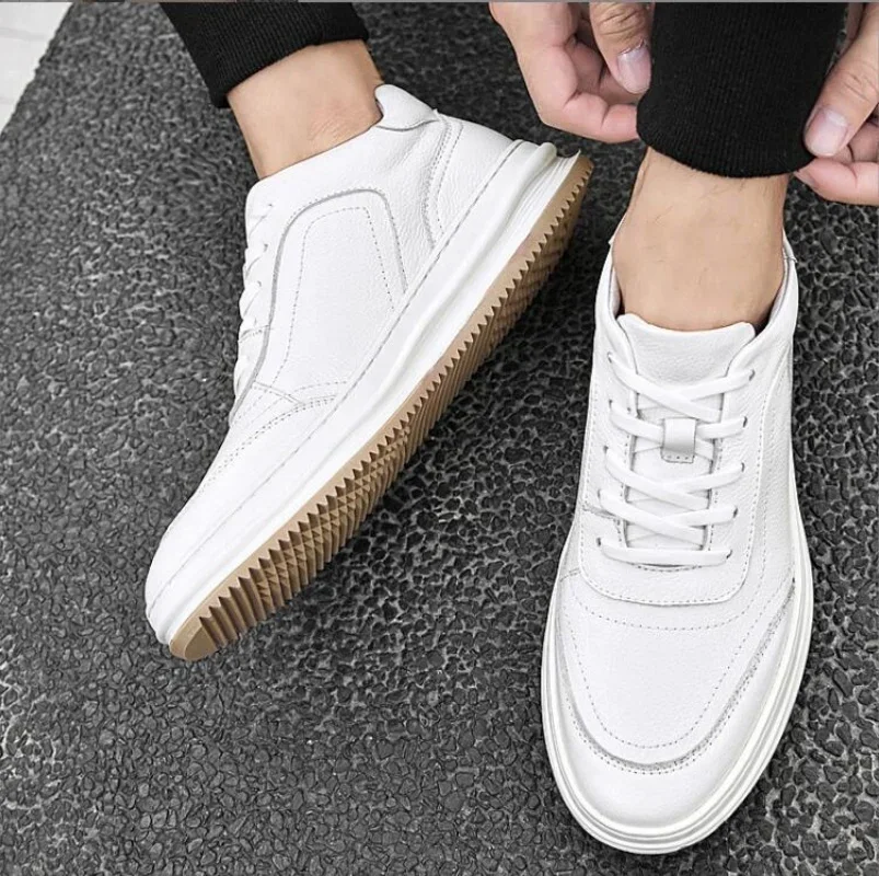 2024 Mens Sneakers lace up Spring Autumn Mens Casual Shoes Men's genuine leather Shoes Soft Bottom Men's white Shoes Tenis
2024 Mens Sneakers lace up Spring Autumn Mens Casual Shoes Men's genuine leather Shoes Soft Bottom Men's white Shoes Tenis